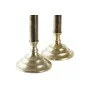 Pot à Bougie DKD Home Decor Aluminium 10 x 10 x 31,5 cm Moderne (2 Unités) de DKD Home Decor, Bougeoirs et chandeliers - Réf ...