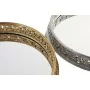 Snack tray DKD Home Decor 38,5 x 38,5 x 8 cm Mirror Silver Golden Resin Neoclassical (2 Units) by DKD Home Decor, Plates and ...