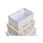 Jeu de Caisses de Rangement Empilables DKD Home Decor animaux Fleurs Carton (43,5 x 33,5 x 15,5 cm) de DKD Home Decor, Boîtes...