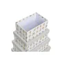 Satz stapelbarer Organizerboxen DKD Home Decor Grau Haustiere Pappe (43,5 x 33,5 x 15,5 cm) von DKD Home Decor, Aufbewahrungs...