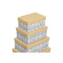 Set of Stackable Organising Boxes DKD Home Decor animals Blue Cardboard (43,5 x 33,5 x 15,5 cm) by DKD Home Decor, Storage bo...