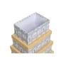 Set de Cajas Organizadoras Apilables DKD Home Decor Animales Azul Cartón (43,5 x 33,5 x 15,5 cm) de DKD Home Decor, Cajas y a...