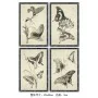 Cadre DKD Home Decor 40 x 2,8 x 60 cm 40 x 60 x 2.8 cm Papillons Cottage (4 Pièces) de DKD Home Decor, Impressions sur toile ...