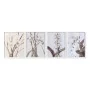 Pintura DKD Home Decor Cristal Bétula 55 x 70 x 2,5 cm 55 x 2,5 x 70 cm Bloemen (4 Peças) de DKD Home Decor, Impressões sobre...