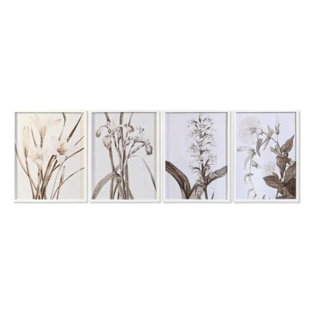 Bild DKD Home Decor Kristall Birke 55 x 70 x 2,5 cm 55 x 2,5 x 70 cm Blomster (4 Stücke) von DKD Home Decor, Leinwanddrucke -...