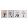 Pintura DKD Home Decor Cristal Bétula 55 x 70 x 2,5 cm 55 x 2,5 x 70 cm Bloemen (4 Peças) de DKD Home Decor, Impressões sobre...