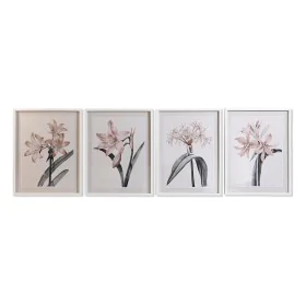 Painting DKD Home Decor Crystal Birch 55 x 70 x 2,5 cm 55 x 2,5 x 70 cm Flowers (4 Pieces) by DKD Home Decor, Prints on Canva...