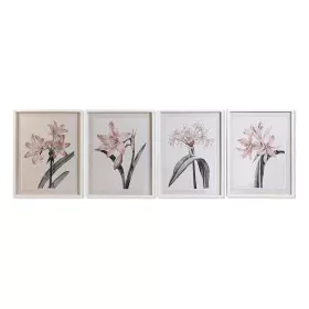 Cuadro DKD Home Decor Cristal Abedul 55 x 70 x 2,5 cm 55 x 2,5 x 70 cm Flores (4 Piezas) de DKD Home Decor, Impresiones sobre...