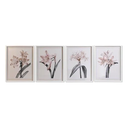 Quadro DKD Home Decor Cristallo Betulla 55 x 70 x 2,5 cm 55 x 2,5 x 70 cm Fiori (4 Pezzi) di DKD Home Decor, Stampe e quadri ...