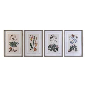 Cadre DKD Home Decor Sapin Verre 50 x 65 x 2,5 cm 50 x 2,5 x 65 cm 50 x 2,5 x 70 cm Fleurs (4 Pièces) de DKD Home Decor, Impr...