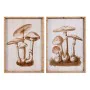 Painting DKD Home Decor Crystal 50 x 70 x 2,8 cm 50 x 2,8 x 70 cm Mushrooms (2 Units) by DKD Home Decor, Prints on Canvas - R...