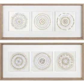 Painting DKD Home Decor 61 x 3,8 x 26 cm 63,5 x 4 x 28,6 cm Circles Scandinavian (2 Units) by DKD Home Decor, Prints on Canva...