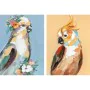 Canvas DKD Home Decor 50 x 2,7 x 70 cm Parrot Modern (2 Units) by DKD Home Decor, Prints on Canvas - Ref: S3038894, Price: 66...