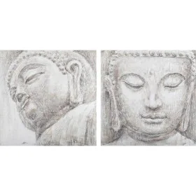 Painting DKD Home Decor Buddha Oriental 80 x 3,5 x 80 cm (2 Units) by DKD Home Decor, Prints on Canvas - Ref: S3038937, Price...