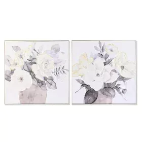 Cadre DKD Home Decor Traditionnel Vase 80 x 3,5 x 80 cm (2 Unités) de DKD Home Decor, Impressions sur toile - Réf : S3038957,...