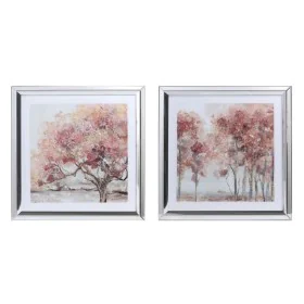 Cadre DKD Home Decor 69 x 2,5 x 69 cm Arbres Traditionnel (2 Unités) de DKD Home Decor, Impressions sur toile - Réf : S303896...