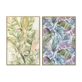 Cadre DKD Home Decor 84 x 4,5 x 123 cm Palmiers Tropical (2 Unités) de DKD Home Decor, Impressions sur toile - Réf : S3038972...