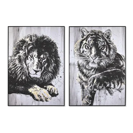 Quadro DKD Home Decor 103 x 4,5 x 143 cm Tigre Coloniale (2 Unità) di DKD Home Decor, Stampe e quadri su tela - Rif: S3039026...