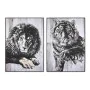 Cadre DKD Home Decor 103 x 4,5 x 143 cm Tigre Colonial (2 Unités) de DKD Home Decor, Impressions sur toile - Réf : S3039026, ...