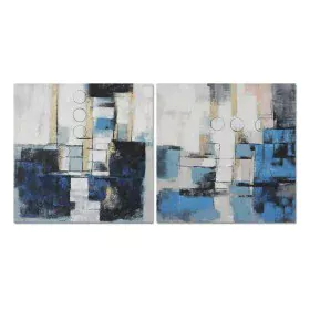 Cadre DKD Home Decor Abstrait Moderne 100 x 2,8 x 100 cm (2 Unités) de DKD Home Decor, Impressions sur toile - Réf : S3039057...