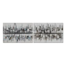 Cuadro DKD Home Decor 120 x 2,8 x 80 cm Abstracto Loft (2 Unidades) de DKD Home Decor, Impresiones sobre lienzo - Ref: S30390...