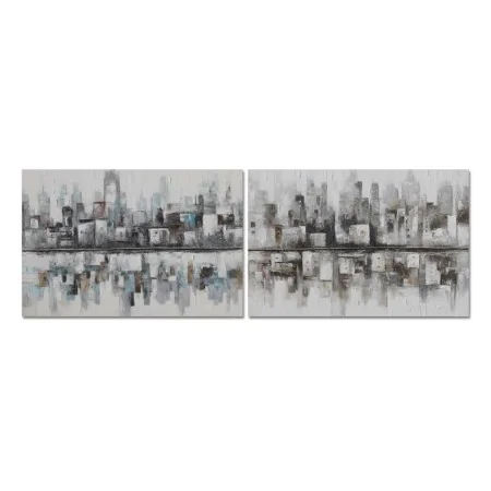 Painting DKD Home Decor 120 x 2,8 x 80 cm Abstract Loft (2 Units) by DKD Home Decor, Prints on Canvas - Ref: S3039063, Price:...