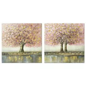 Cadre DKD Home Decor Arbre 80 x 3 x 80 cm Traditionnel (2 Unités) de DKD Home Decor, Impressions sur toile - Réf : S3039075, ...