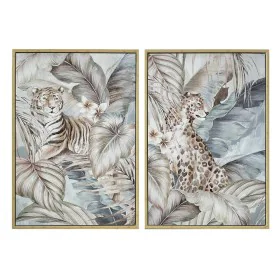 Cadre DKD Home Decor Tropical Jungle (2 Unités) de DKD Home Decor, Impressions sur toile - Réf : S3039129, Prix : 103,89 €, R...