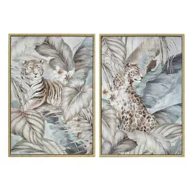 Cadre DKD Home Decor Tropical Jungle (2 Unités) de DKD Home Decor, Impressions sur toile - Réf : S3039129, Prix : 92,26 €, Re...