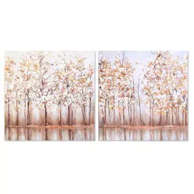 Canvas DKD Home Decor Trees Traditional 90 x 2 x 90 cm (2 Units) by DKD Home Decor, Prints on Canvas - Ref: S3039144, Price: ...