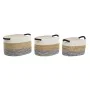 Korb-Set DKD Home Decor Beige Baumwolle Naturfaser (42 x 32 x 24 cm) (3 Stücke) von DKD Home Decor, Boxen & Kästen - Ref: S30...