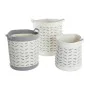 Set de basket DKD Home Decor Gris Coton (3 Pièces) (35 x 35 x 40 cm) de DKD Home Decor, Boîtes - Réf : S3039169, Prix : 64,36...