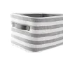 Juego de Cestas DKD Home Decor Gris Rayas Algodón (42 x 32 x 25 cm) (3 Piezas) de DKD Home Decor, Cajas - Ref: S3039172, Prec...