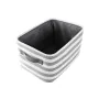 Conjunto de Cestas DKD Home Decor Cinzento Riscas Algodão (42 x 32 x 25 cm) (3 Peças) de DKD Home Decor, Caixas - Ref: S30391...