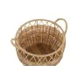 Conjunto de Cestas DKD Home Decor Natural Metal Polietileno 38 x 38 x 34 cm 38 x 38 x 27 cm 3 Peças de DKD Home Decor, Caixas...