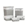 Set of Baskets DKD Home Decor Grey wicker 44 x 34 x 56 cm (5 Pieces) by DKD Home Decor, Boxes - Ref: S3039218, Price: 117,33 ...