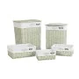 Set di Cestini DKD Home Decor Verde vimini 44 x 34 x 56 cm 5 Pezzi di DKD Home Decor, Scatole e cassapanche - Rif: S3039219, ...