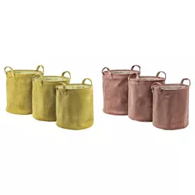 Conjunto de Cestas DKD Home Decor Poliéster 38 x 38 x 40 cm (2 Unidades) de DKD Home Decor, Caixas - Ref: S3039234, Preço: 97...