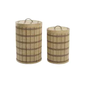 Set de basket DKD Home Decor 40 x 40 x 63 cm Bambou de DKD Home Decor, Boîtes - Réf : S3039248, Prix : 128,90 €, Remise : %