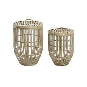 Conjunto de Cestas DKD Home Decor Bambu (40 x 40 x 61 cm) de DKD Home Decor, Caixas - Ref: S3039249, Preço: 129,81 €, Descont...