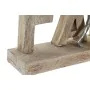 Statua Decorativa DKD Home Decor Marrone Alluminio Legno di mango (55 x 7,5 x 21 cm) di DKD Home Decor, Soprammobili - Rif: S...