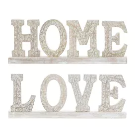 Figura Decorativa DKD Home Decor Blanco Decapé 40,5 x 5 x 15 cm (2 Unidades) de DKD Home Decor, Adornos - Ref: S3039268, Prec...