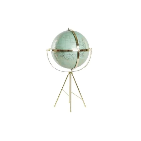 Figura Decorativa DKD Home Decor Globo Terraqueo Metal PVC Vintage De pie (37 x 34 x 63 cm) de DKD Home Decor, Adornos - Ref:...