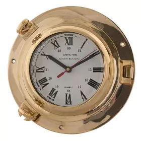 Reloj de Pared DKD Home Decor Cristal Dorado Vintage Latón (23 x 7 x 23 cm) de DKD Home Decor, Relojes de pared - Ref: S30392...