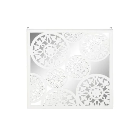 Wall Decoration DKD Home Decor Mirror White MDF Wood (90 x 1,5 x 90 cm) by DKD Home Decor, Ornaments - Ref: S3039345, Price: ...