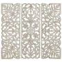 Decoração de Parede DKD Home Decor Dourado Branco Ferro Romântico Madeira MDF (40 x 2 x 120 cm) de DKD Home Decor, Adornos - ...