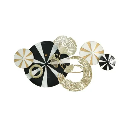 Decoración de Pared DKD Home Decor Negro Dorado Metal Moderno (91 x 8,3 x 49,5 cm) de DKD Home Decor, Adornos - Ref: S3039397...