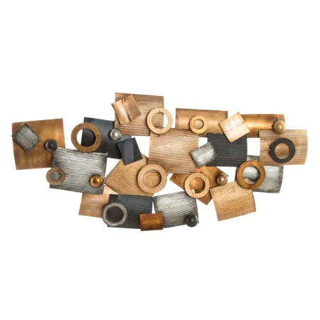 Decoração de Parede DKD Home Decor Abstrato Cinzento Metal Cobre Moderno Círculos (109 x 7 x 53 cm) de DKD Home Decor, Adorno...