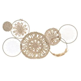 Décoration murale DKD Home Decor 79 X 7 X 41,5 CM Naturel Blanc Boho de DKD Home Decor, Objets de décoration - Réf : S3039429...