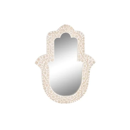 Miroir mural DKD Home Decor Blanc Bois de manguier (45 x 2 x 60 cm) de DKD Home Decor, Miroirs muraux - Réf : S3039450, Prix ...